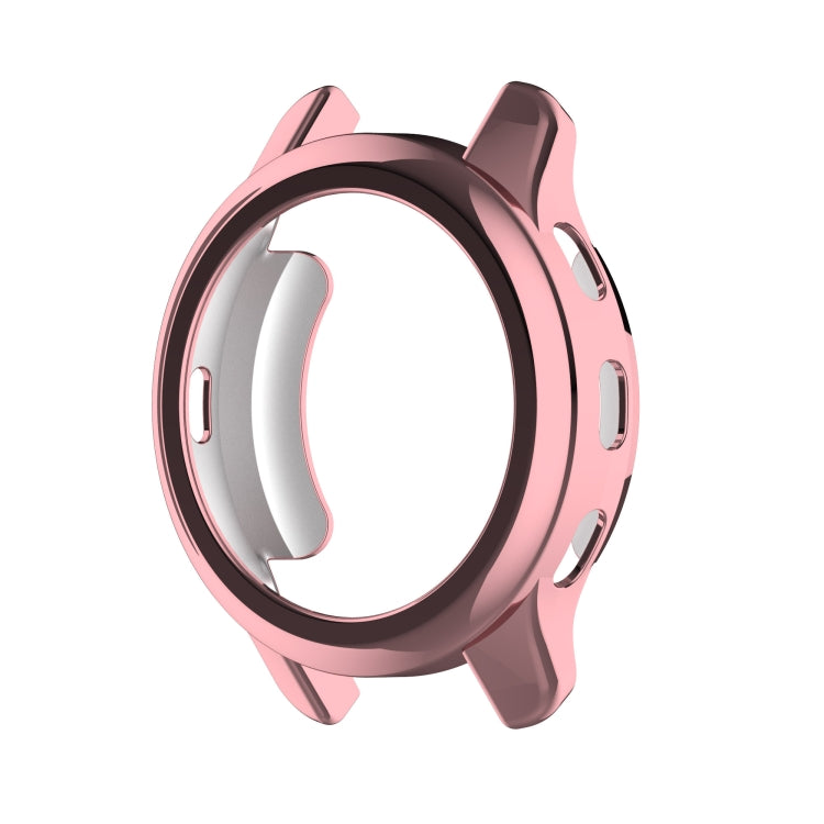 For Garmin Venu 2 Plus Shock-Proof Semi-Surrounded TPU Plating Watch Case(Pink) - Watch Cases by buy2fix | Online Shopping UK | buy2fix