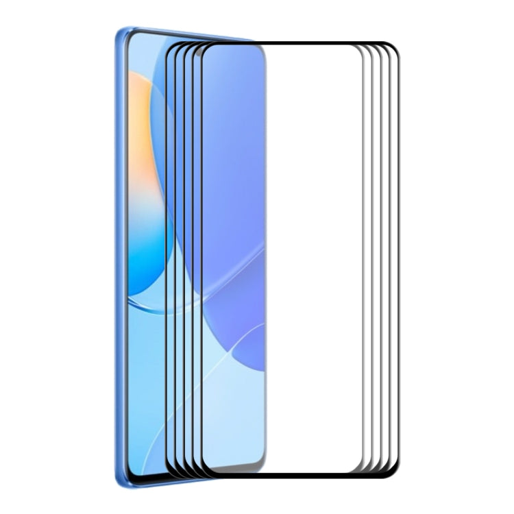 5 PCS For Huawei Nova 9 SE 5G ENKAY 6D Full Glue Tempered Glass Full Film - Huawei Tempered Glass by ENKAY | Online Shopping UK | buy2fix