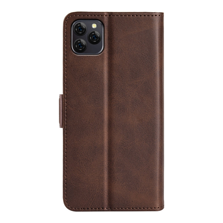 For Blackview A95 Dual-side Magnetic Buckle Leather Phone Case(Brown) - More Brand by buy2fix | Online Shopping UK | buy2fix