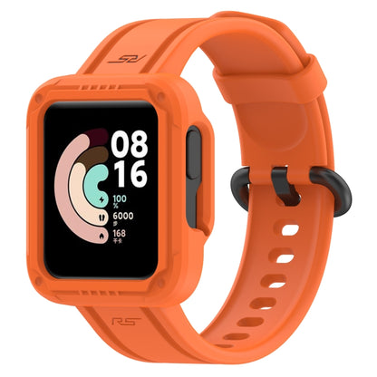 For Xiaomi Mi Watch Lite Silicone Solid Color Watch Band(Orange) - Watch Bands by buy2fix | Online Shopping UK | buy2fix