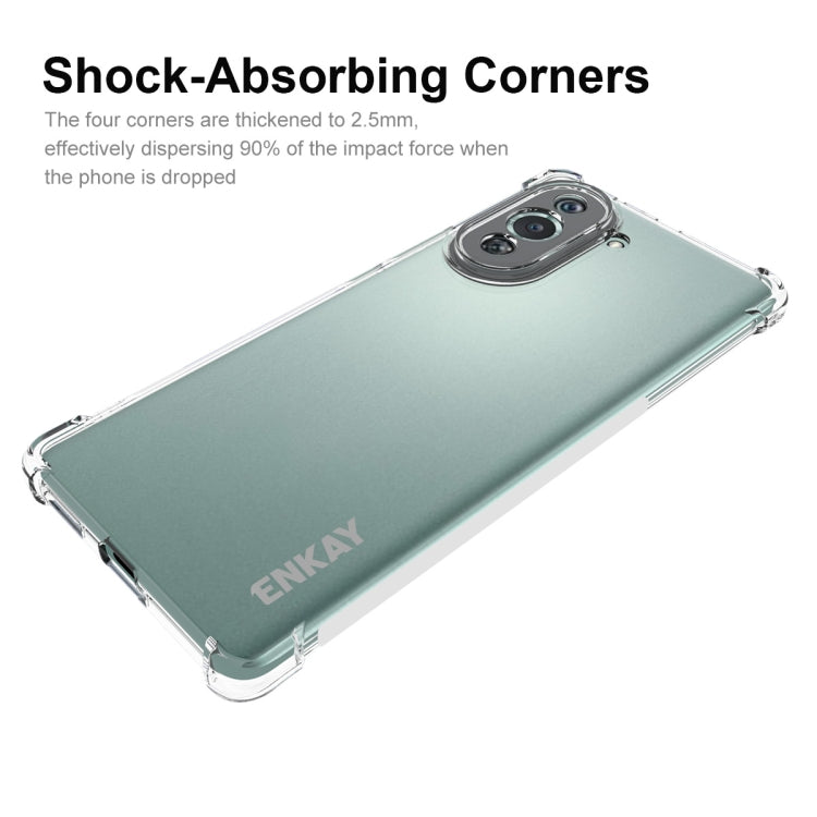 For Huawei Nova 10 Pro 4G ENKAY Transparent TPU Shockproof Phone Case - Huawei Cases by ENKAY | Online Shopping UK | buy2fix