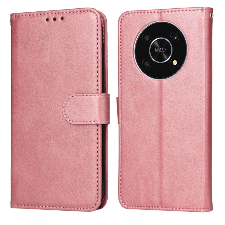 For Honor X9 / X30 / Magic4 Lite JSM Calf Texture Leather Phone Case(Pink) - Honor Cases by JUNSUNMAY | Online Shopping UK | buy2fix