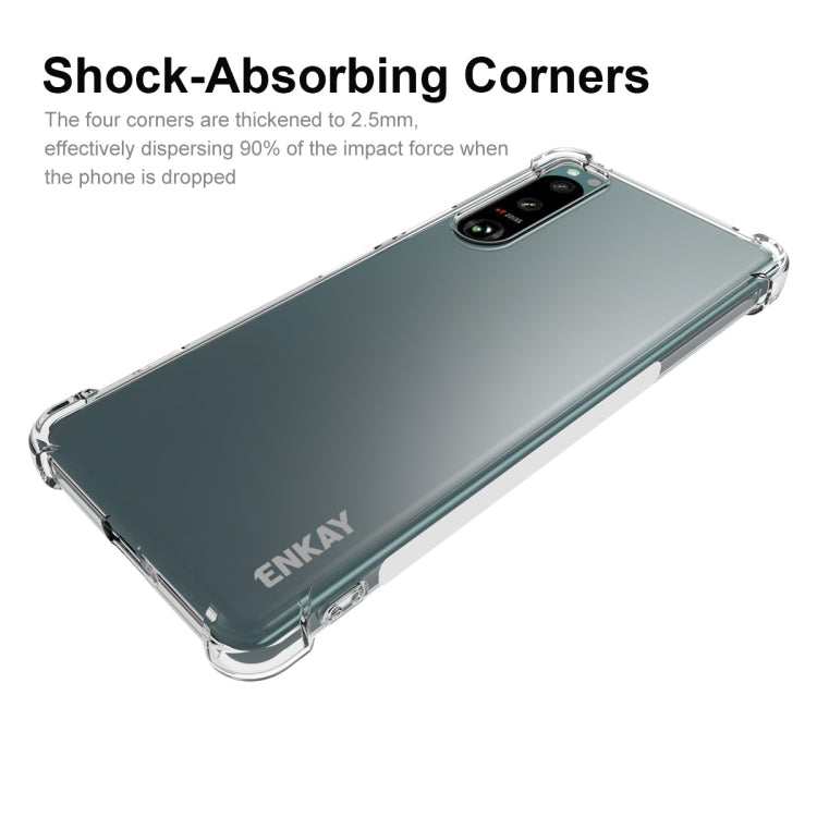 For Sony Xperia 5 IV ENKAY Clear TPU Shockproof Phone Case - Sony Cases by ENKAY | Online Shopping UK | buy2fix