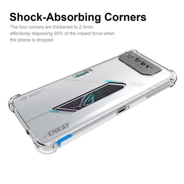 For Asus ROG Phone 6 ENKAY Clear TPU Shockproof Phone Case - ASUS Cases by ENKAY | Online Shopping UK | buy2fix