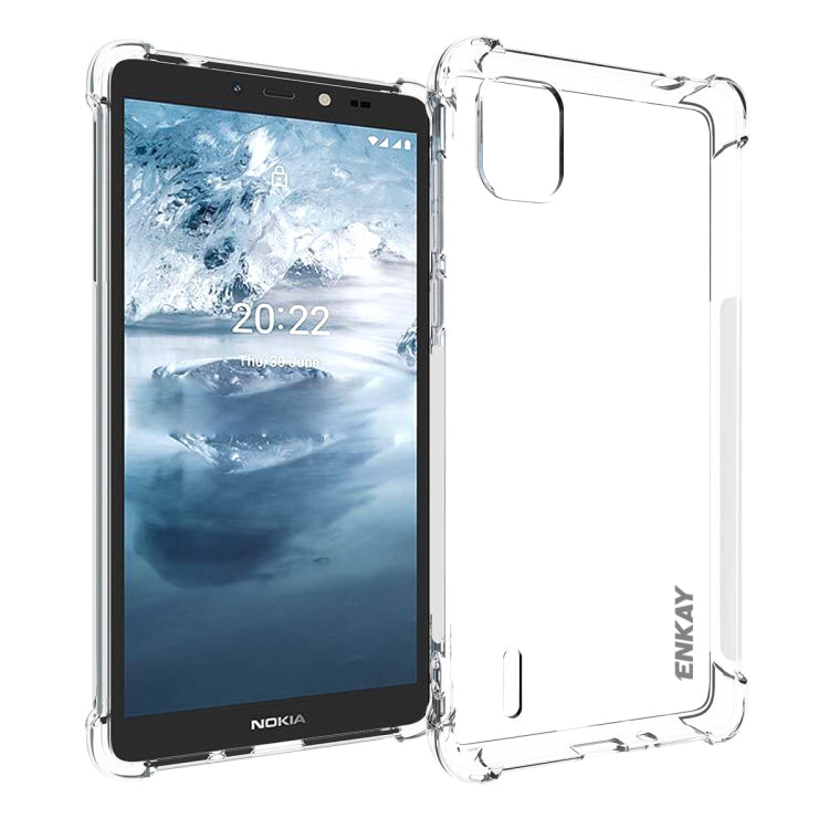 For Nokia C2 2nd Edition ENKAY Clear TPU Shockproof Phone Case - Nokia Cases by ENKAY | Online Shopping UK | buy2fix