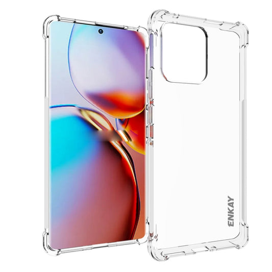 For Motorola Moto X40 5G ENKAY Transparent TPU Shockproof Phone Case - Motorola Cases by ENKAY | Online Shopping UK | buy2fix