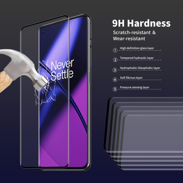 For OnePlus 11 2pcs ENKAY Hat-Prince 3D Hot Bending Explosion-proof Full Glue Tempered Glass Film - OnePlus Tempered Glass by ENKAY | Online Shopping UK | buy2fix