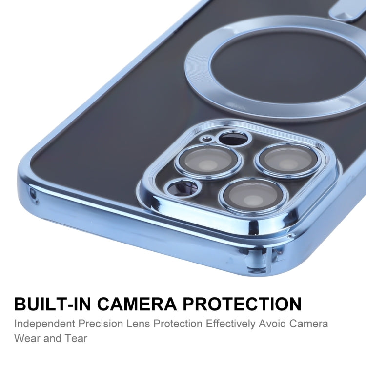 For iPhone 14 Pro Max ENKAY Electroplated MagSafe Shockproof TPU Phone Case with Lens Film(Silver) - iPhone 14 Pro Max Cases by ENKAY | Online Shopping UK | buy2fix