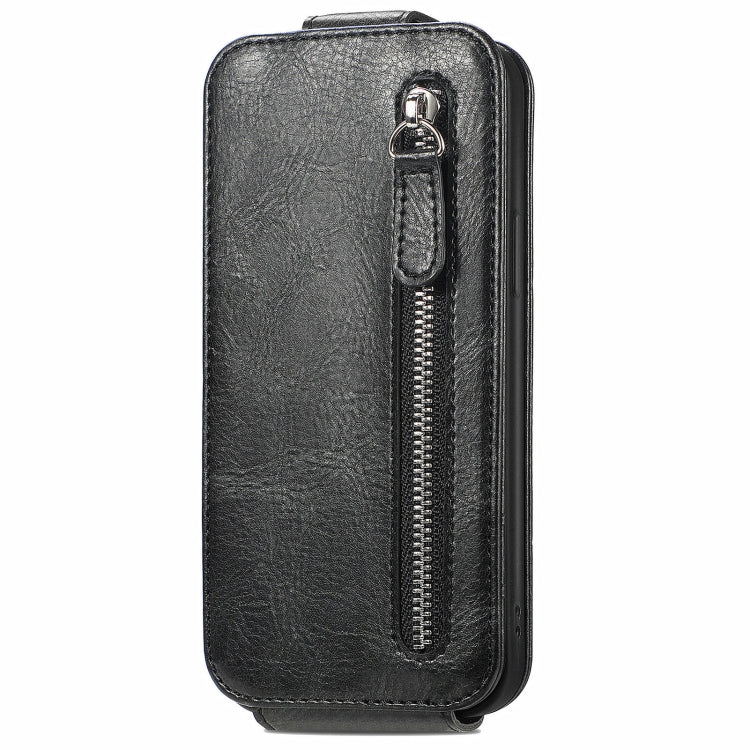 For Xiaomi 14 Pro Zipper Wallet Vertical Flip Leather Phone Case(Black) - 14 Pro Cases by buy2fix | Online Shopping UK | buy2fix