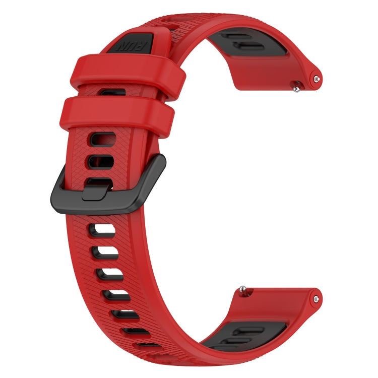 For Huawei GT2 Pro 22mm Sports Two-Color Silicone Watch Band(Red+Black) - Watch Bands by buy2fix | Online Shopping UK | buy2fix