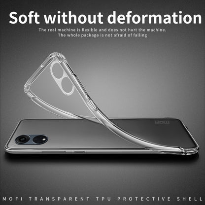 For OPPO A38 MOFI Ming Series Transparent Ultra-thin TPU Phone Case(Transparent) - OPPO Cases by MOFI | Online Shopping UK | buy2fix