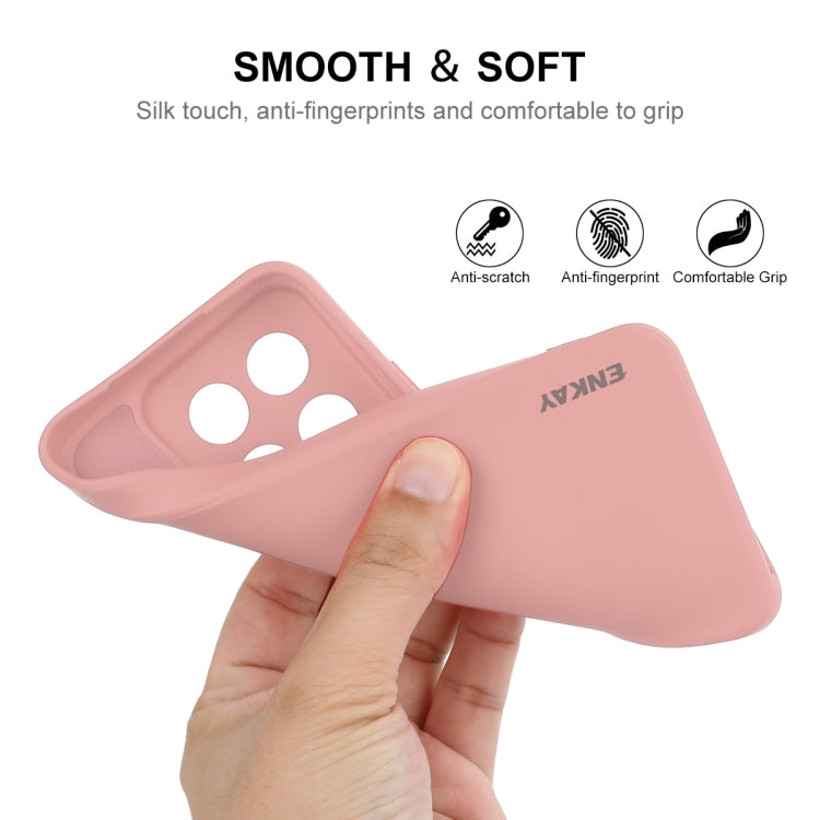 For Xiaomi 14 ENKAY Hat-Prince Liquid Silicone Shockproof Soft Phone Case(Pink) - 14 Cases by ENKAY | Online Shopping UK | buy2fix