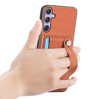 For Samsung Galaxy S25 Ultra 5G Wristband Kickstand Wallet Back Phone Case with Tool Knife(Brown) - Galaxy S25 Ultra 5G Cases by buy2fix | Online Shopping UK | buy2fix