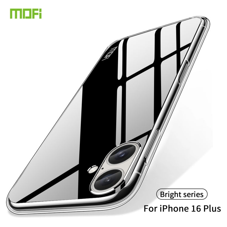 For iPhone 16 Plus MOFI Ming Series Ultra-thin TPU Phone Case(Transparent) - iPhone 16 Plus Cases by MOFI | Online Shopping UK | buy2fix