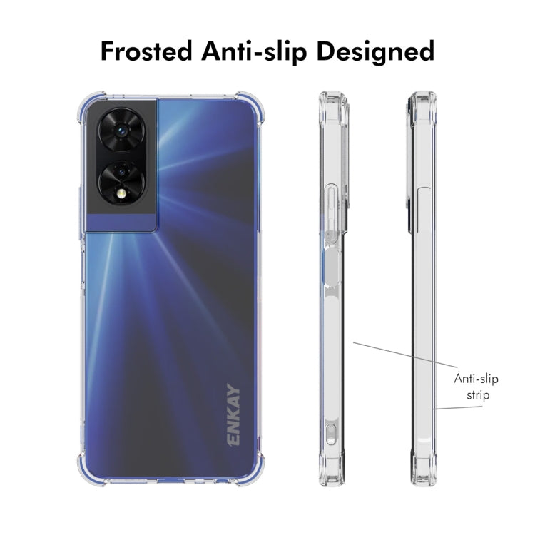 For TCL 505 4G ENKAY Hat-Prince Transparent TPU Shockproof Phone Case - More Brand by ENKAY | Online Shopping UK | buy2fix