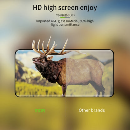 For Honor Magic6 Pro MOFI 9H 3D Hot Bending Tempered Glass Film(Black) - Honor Tempered Glass by MOFI | Online Shopping UK | buy2fix