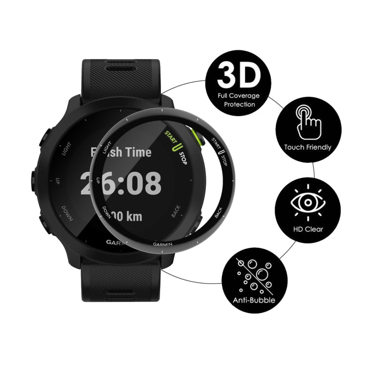 For Garmin Forerunner 158 2pcs ENKAY 3D Full Coverage Soft PC Edge + PMMA HD Screen Protector Film - Screen Protector by ENKAY | Online Shopping UK | buy2fix