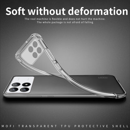 For Xiaomi Redmi K70 / K70 Pro MOFI Ming Series Ultra-thin TPU Phone Case(Transparent) - K70 Pro Cases by MOFI | Online Shopping UK | buy2fix