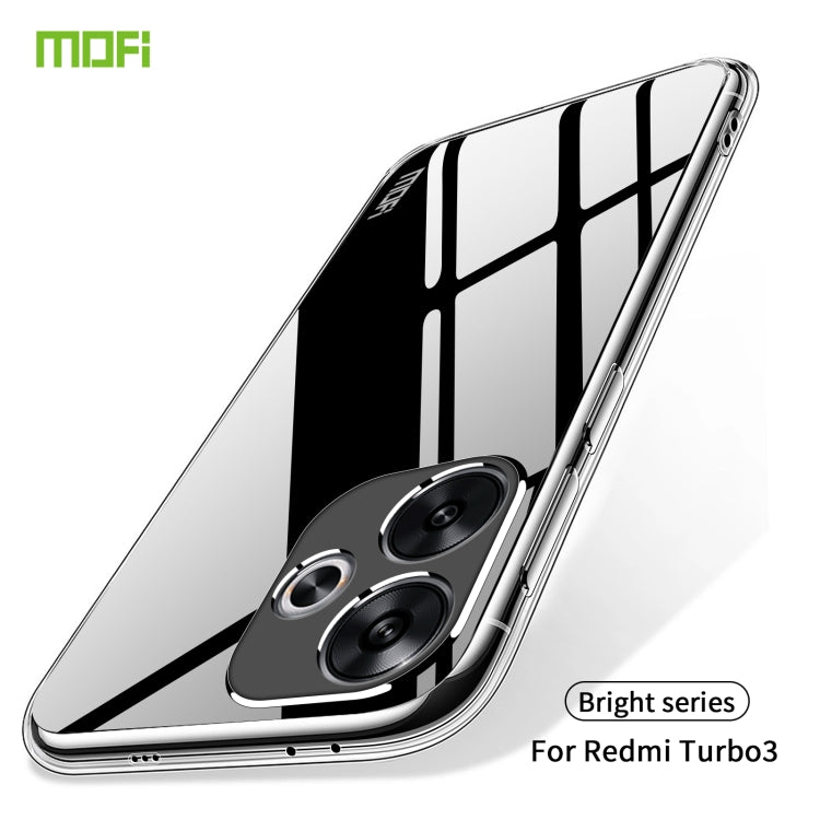 ForXiaomi Redmi Turbo 3 MOFI Ming Series Ultra-thin TPU Phone Case(Transparent) - Xiaomi Cases by MOFI | Online Shopping UK | buy2fix