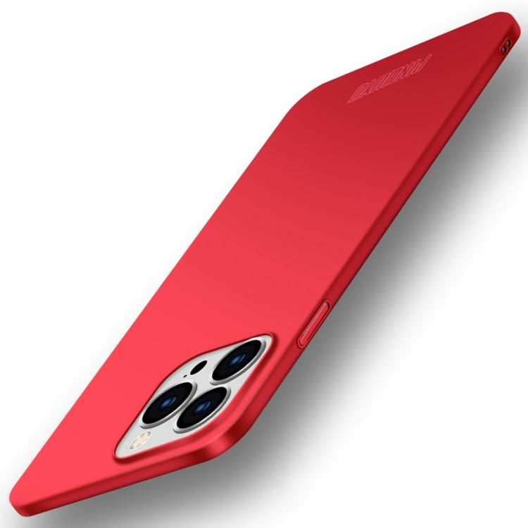 For iPhone 15 Pro Max PINWUYO Micro-Frosted PC Ultra-thin Hard Phone Case with Magsafe Magnetic Ring(Red) - iPhone 15 Pro Max Cases by PINWUYO | Online Shopping UK | buy2fix