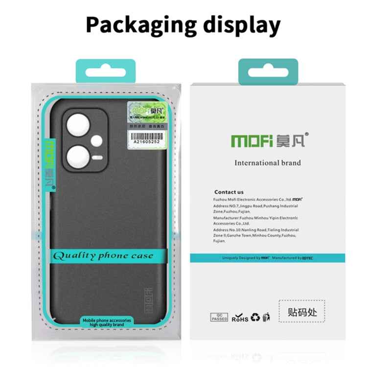 For Xiaomi Redmi Note 12 Pro+ Global MOFI Fandun Series Frosted PC Ultra-thin All-inclusive Phone Case(Green) - Xiaomi Cases by MOFI | Online Shopping UK | buy2fix