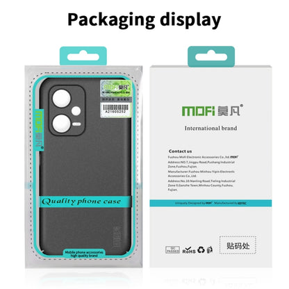 For Xiaomi Redmi Note 12 Pro Global MOFI Fandun Series Frosted PC Ultra-thin All-inclusive Phone Case(Green) - Xiaomi Cases by MOFI | Online Shopping UK | buy2fix