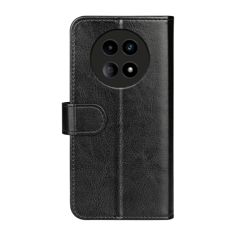 For Realme 12 5G R64 Texture Horizontal Flip Leather Phone Case(Black) - Realme Cases by buy2fix | Online Shopping UK | buy2fix