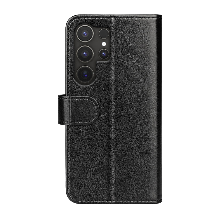 For Samsung Galaxy S25 Ultra 5G R64 Texture Horizontal Flip Leather Phone Case(Black) - Galaxy S25 Ultra 5G Cases by buy2fix | Online Shopping UK | buy2fix