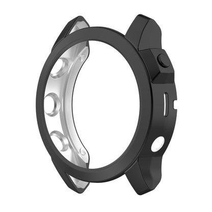 For Garmin Fenix 7S Pro Half Package Electroplated TPU Watch Protective Case(Black) - Watch Cases by buy2fix | Online Shopping UK | buy2fix