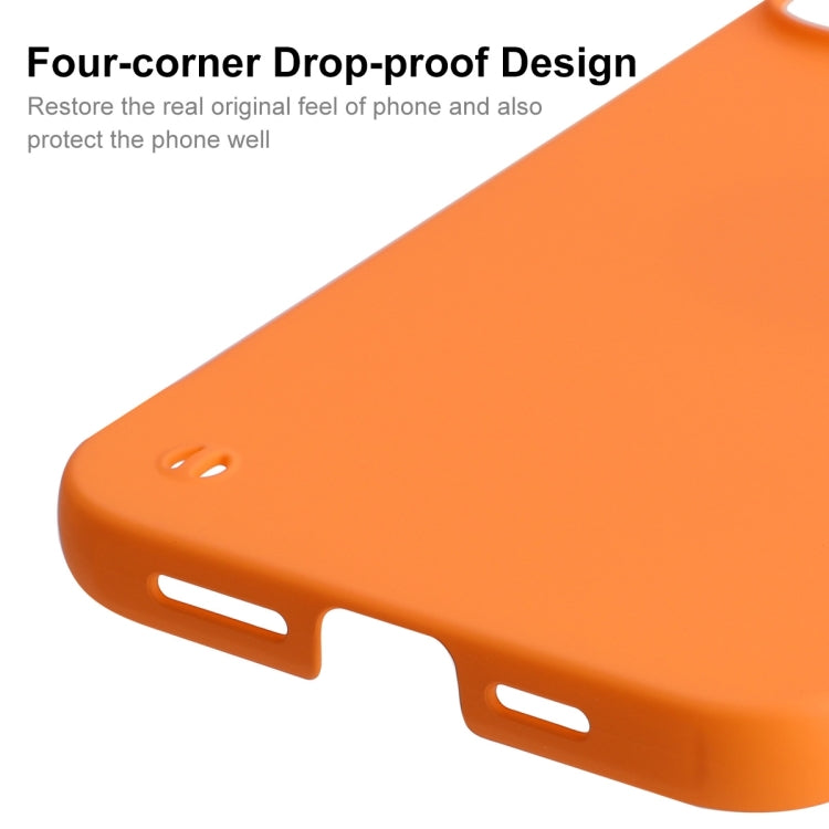 For iPhone 15 Plus ENKAY Ultra-thin Matte Frameless PC Phone Case(Orange) - iPhone 15 Plus Cases by ENKAY | Online Shopping UK | buy2fix