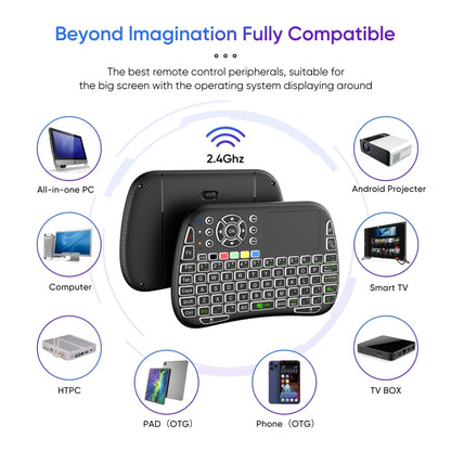 M9 Mini Wireless Keyboard Remote Control Mouse Keyboard Combo Support Touchpad Voice - Mini Keyboard by buy2fix | Online Shopping UK | buy2fix