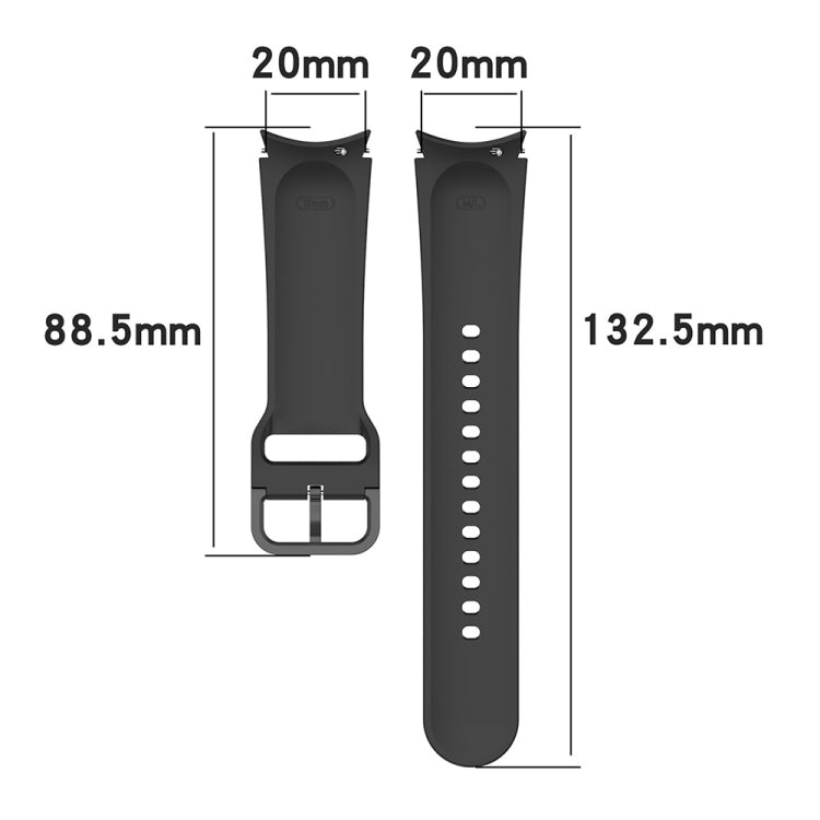 For Samsung Galaxy Watch4 40mm JUNSUNMAY Silicone Adjustable Strap + Full Coverage PMMA Screen Protector Kit(Light Pink) - Watch Bands by JUNSUNMAY | Online Shopping UK | buy2fix