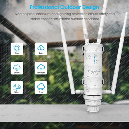 WAVLINK WN572HP3 AC1200 Dual Band Weatherproof Wireless Router Outdoor WiFi Extender, Plug:AU Plug - Wireless Routers by WAVLINK | Online Shopping UK | buy2fix