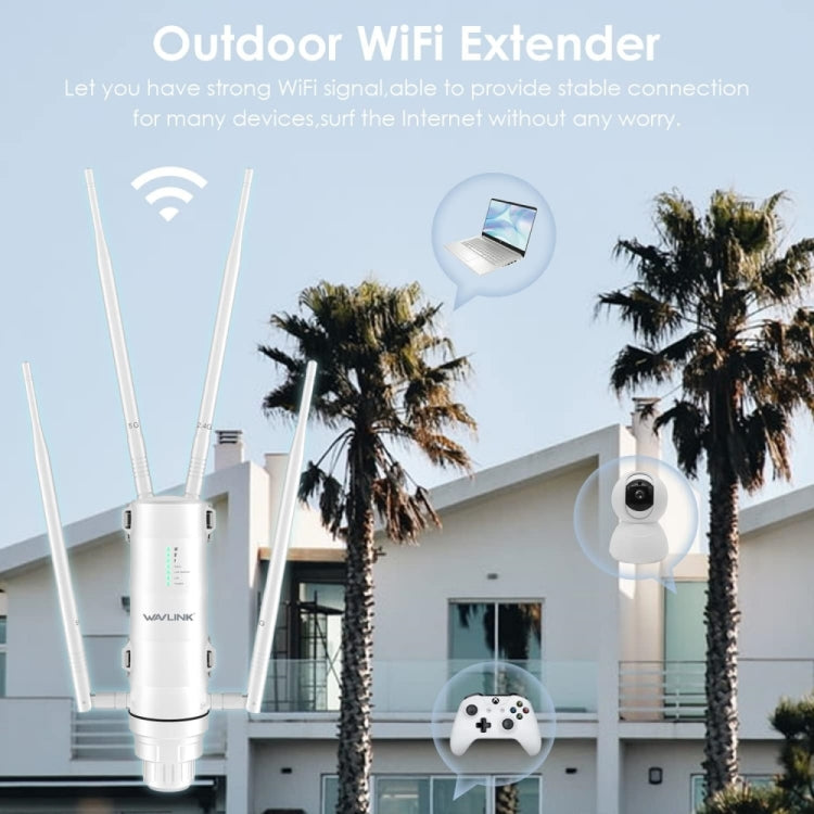 WAVLINK WN572HP3 AC1200 Dual Band Weatherproof Wireless Router Outdoor WiFi Extender, Plug:AU Plug - Wireless Routers by WAVLINK | Online Shopping UK | buy2fix