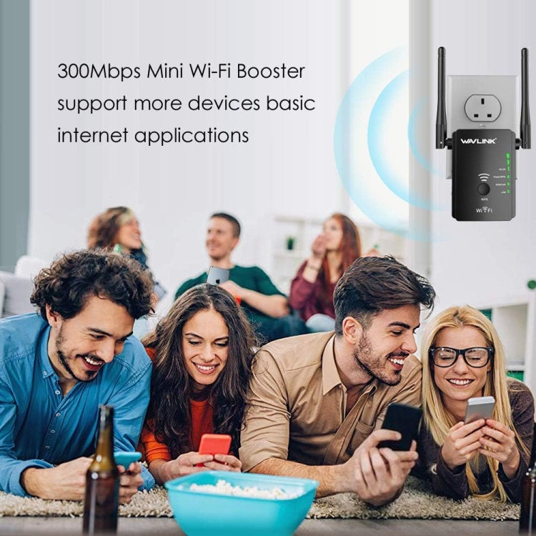 Wavlink WN578R2 With 2 External Antennas N300 Wireless AP/Range Extender/Router, Plug:EU Plug - Wireless Routers by WAVLINK | Online Shopping UK | buy2fix