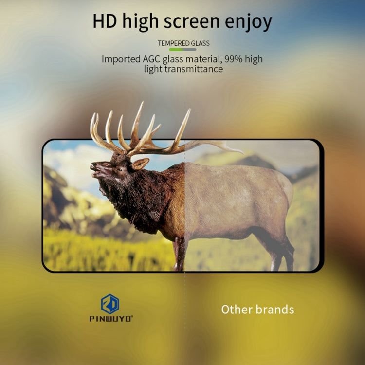 For vivo Y27s PINWUYO 9H 2.5D Full Screen Tempered Glass Film(Black) - vivo Tempered Glass by PINWUYO | Online Shopping UK | buy2fix