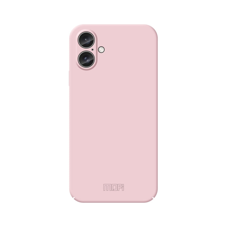 For iPhone 16 MOFI Qin Series Skin Feel All-inclusive PC Phone Case(Pink) - iPhone 16 Cases by MOFI | Online Shopping UK | buy2fix