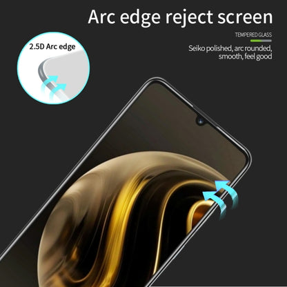 For Huawei nova Y72 MOFI 9H 2.5D Full Screen Tempered Glass Film(Black) - Huawei Tempered Glass by MOFI | Online Shopping UK | buy2fix