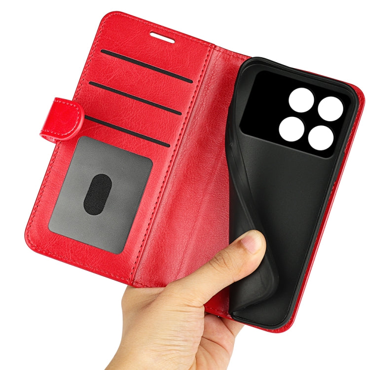 For Xiaomi Redmi K70 R64 Texture Horizontal Flip Leather Phone Case(Red) - K70 Cases by buy2fix | Online Shopping UK | buy2fix