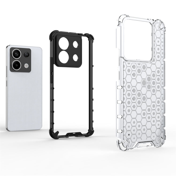 For Redmi Note 13 Pro 5G Shockproof Honeycomb Phone Case(White) - Note 13 Pro Cases by buy2fix | Online Shopping UK | buy2fix