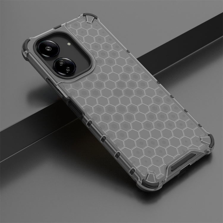 For  Redmi 13C 4G Shockproof Honeycomb Phone Case(Black) - 13C Cases by buy2fix | Online Shopping UK | buy2fix