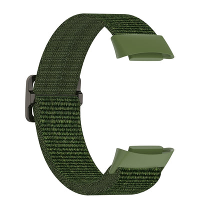 For Fitbit Charge 6 Elastic Nylon Braid Watch Band(Army Green) - Watch Bands by buy2fix | Online Shopping UK | buy2fix