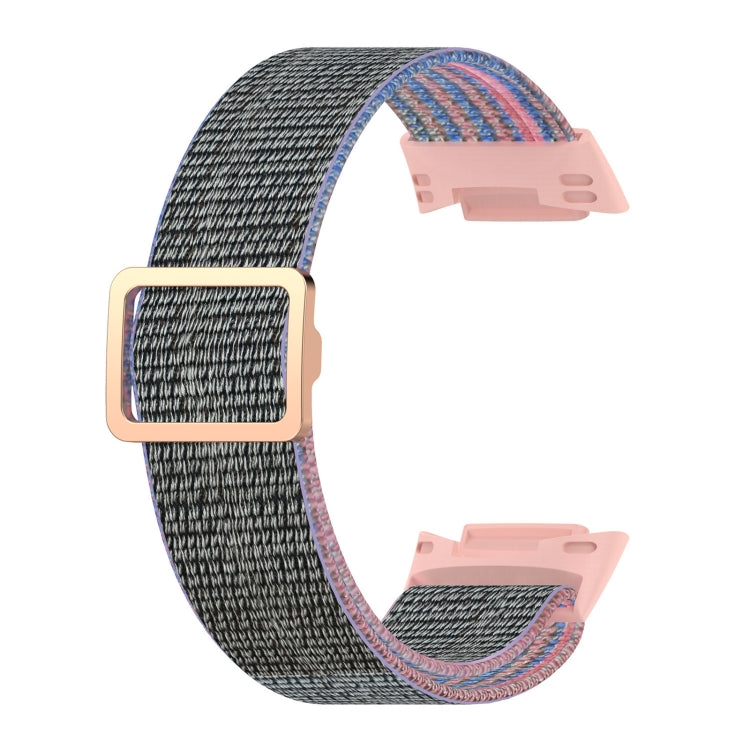 For Fitbit Charge 6 Elastic Nylon Braid Watch Band(Pink) - Watch Bands by buy2fix | Online Shopping UK | buy2fix