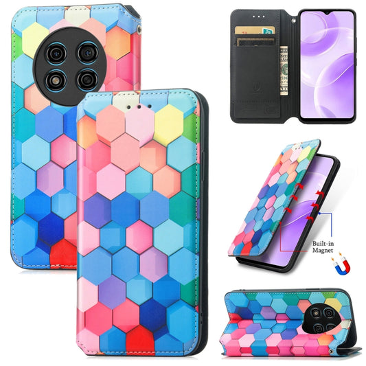 For Ulefone Note 15 CaseNeo Colorful Magnetic Leather Phone Case(Colorful Cube) - Ulefone Cases by buy2fix | Online Shopping UK | buy2fix