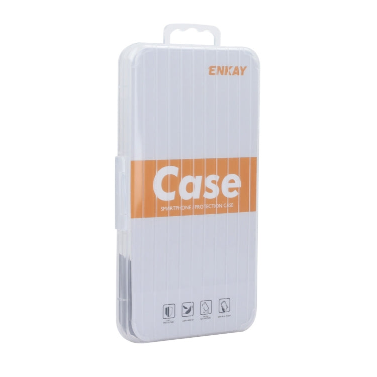 For iPhone 14 Pro ENKAY MagSafe Matte TPU Phone Case with Lens Film & Screen Glass Film(Dark Blue) - iPhone 14 Pro Cases by ENKAY | Online Shopping UK | buy2fix
