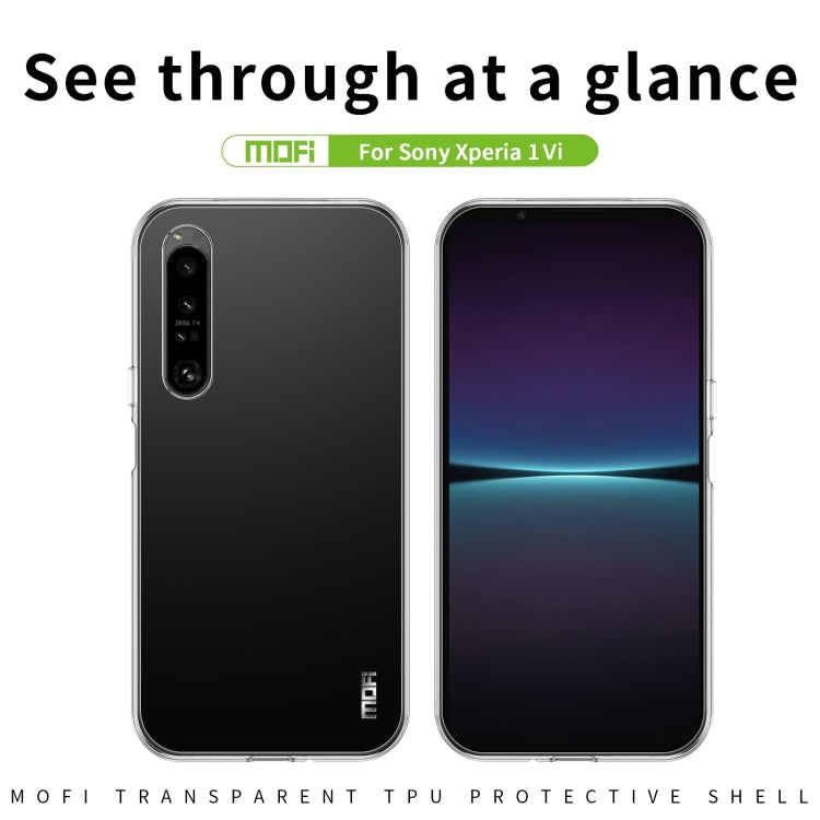 For Sony Xperia 1 VI MOFI Ming Series Ultra-thin TPU Phone Case(Transparent) - Sony Cases by MOFI | Online Shopping UK | buy2fix