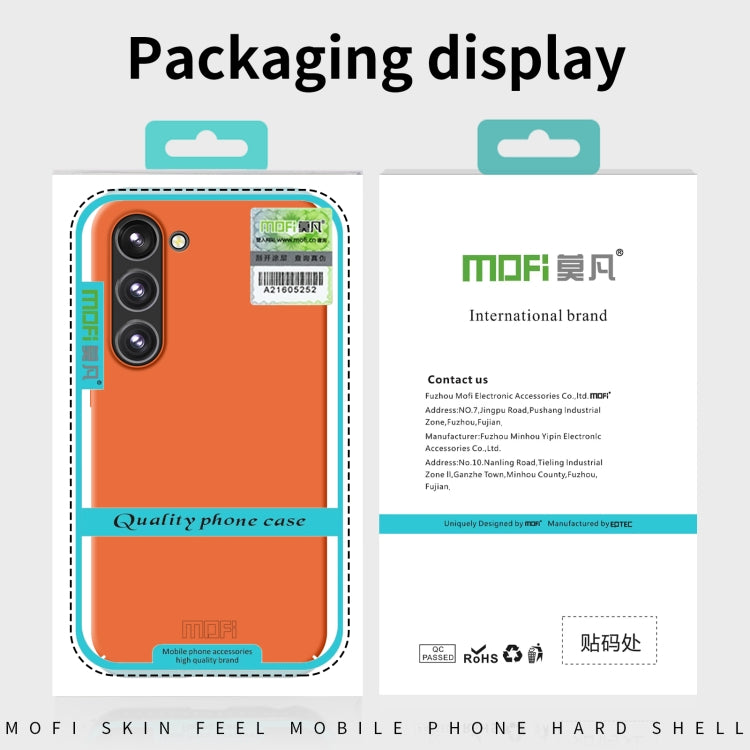 For Samsung Galaxy S23 FE 5G MOFI Qin Series Skin Feel All-inclusive PC Phone Case(Orange) - Galaxy Phone Cases by MOFI | Online Shopping UK | buy2fix