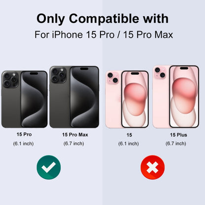 For iPhone 15 Pro / 15 Pro Max NORTHJO Camera Lens Protector Tempered Glass CD Vein Metal Ring Film(Blue) - iPhone 15 Pro Tempered Glass by NORTHJO | Online Shopping UK | buy2fix