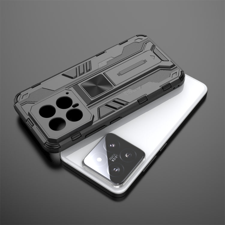 For Xiaomi 14 Supersonic Armor PC Hybrid TPU Phone Case(Black) - 14 Cases by buy2fix | Online Shopping UK | buy2fix