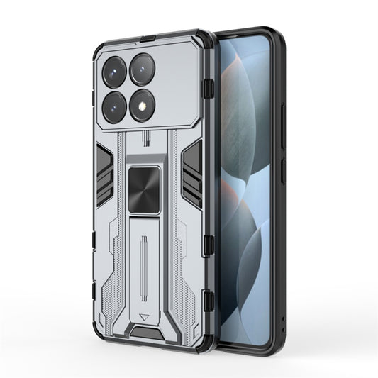 For Redmi K70 Pro Supersonic Armor PC Hybrid TPU Phone Case(Grey) - K70 Pro Cases by buy2fix | Online Shopping UK | buy2fix